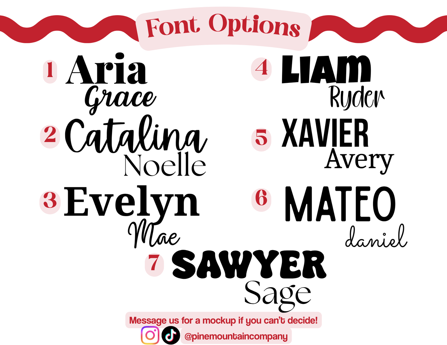 Custom Minimalist Wooden Name Sign