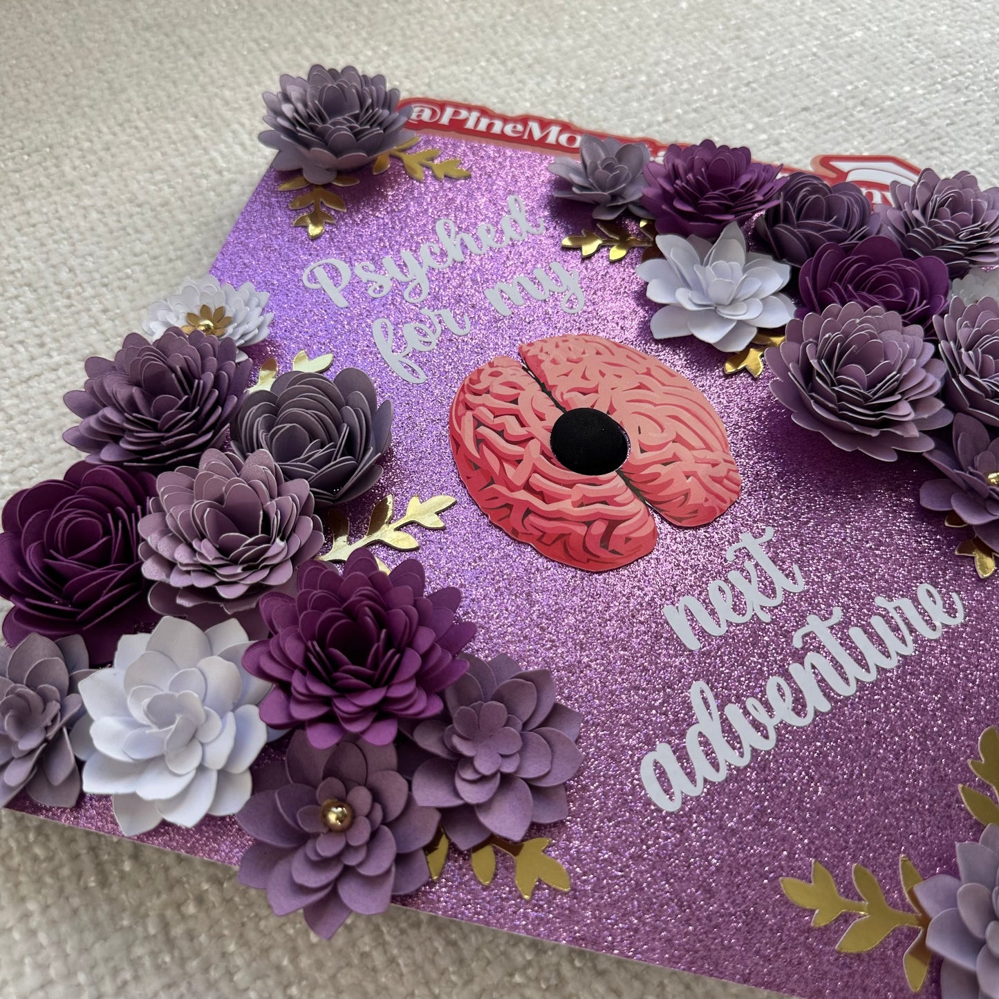 Purple Psychology Themed Graduation Cap Topper