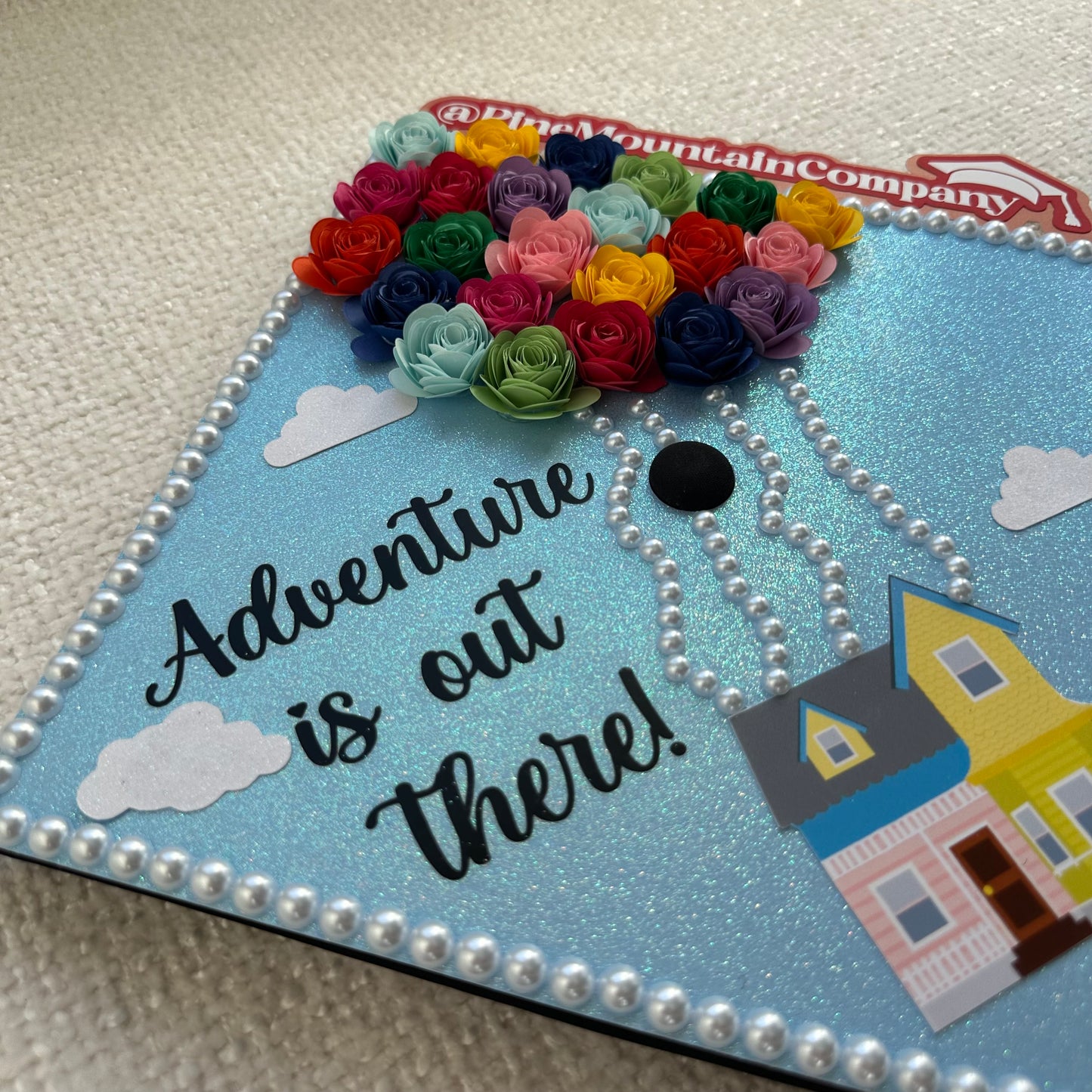 Up Themed Graduation Cap Topper