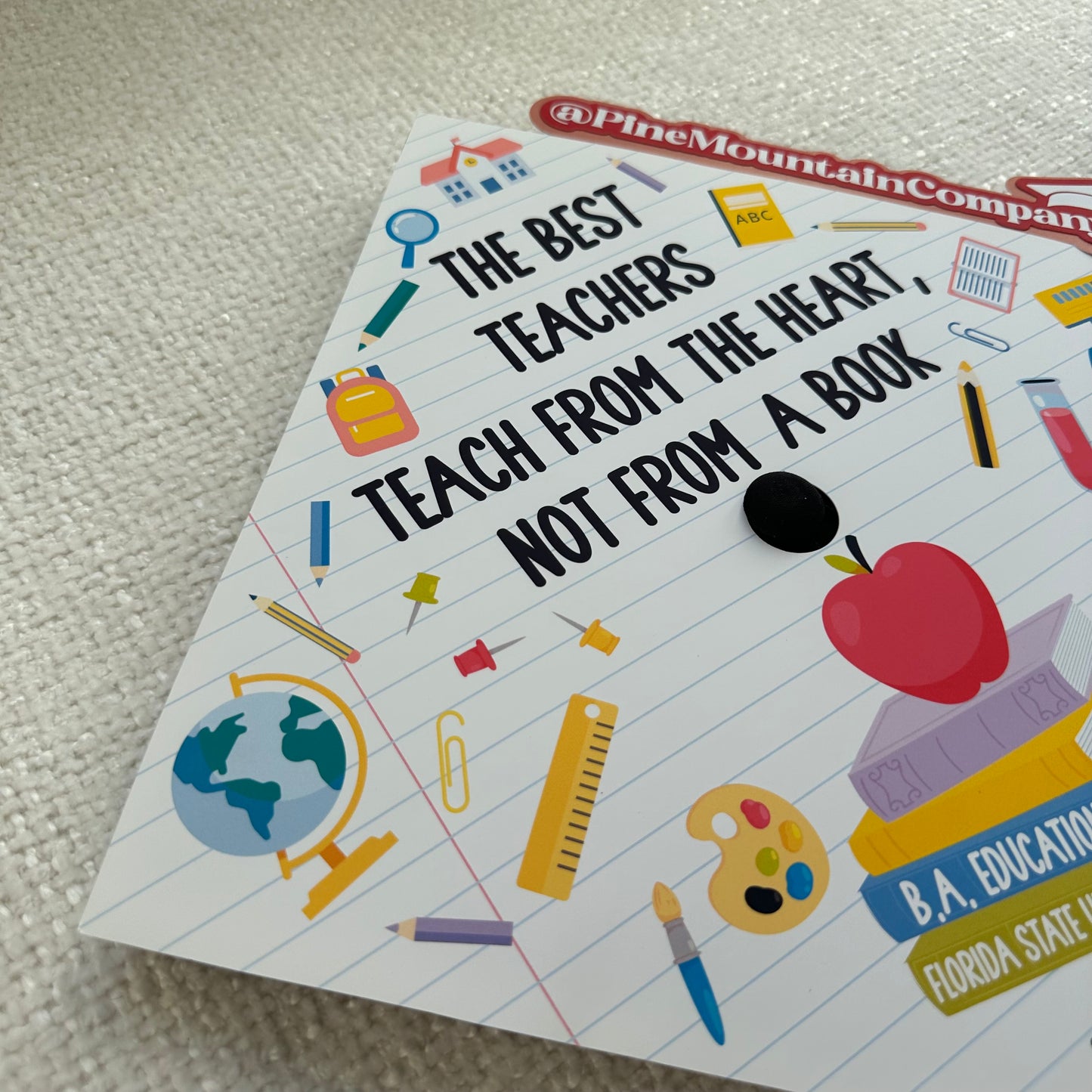 School Teacher Themed Printed Graduation Cap Topper