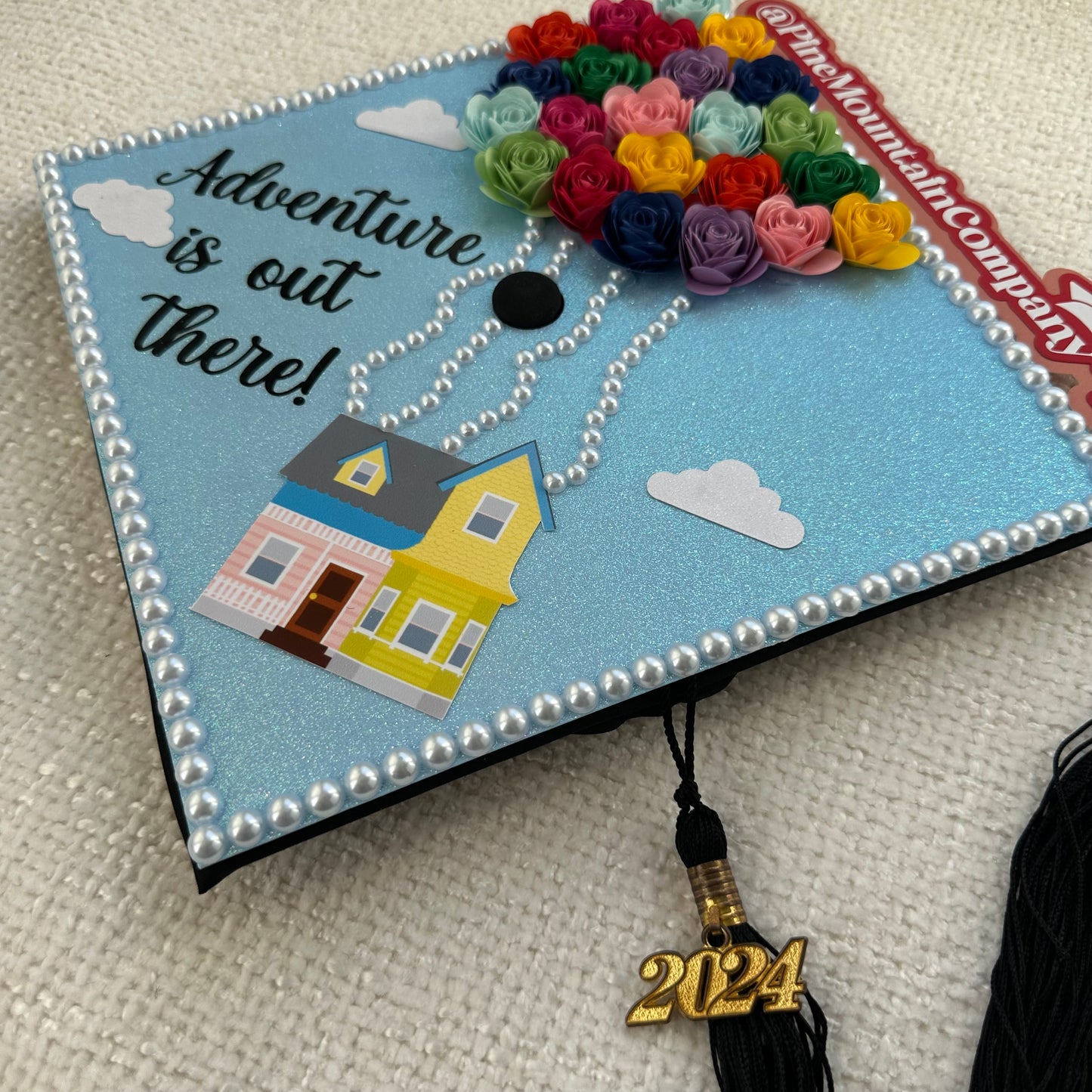 Up Themed Graduation Cap Topper