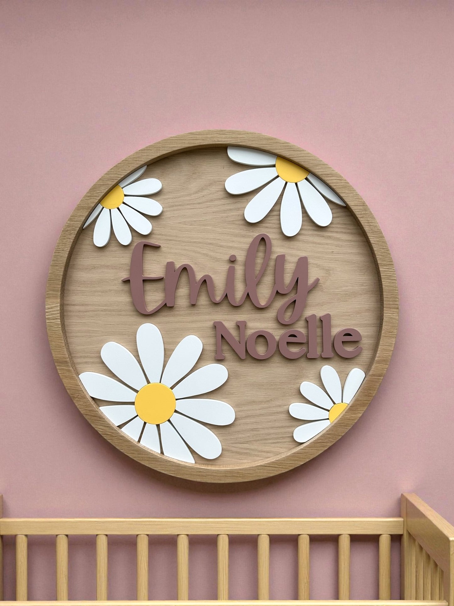 Custom Daisy Name Sign for Nursery or Kids Room