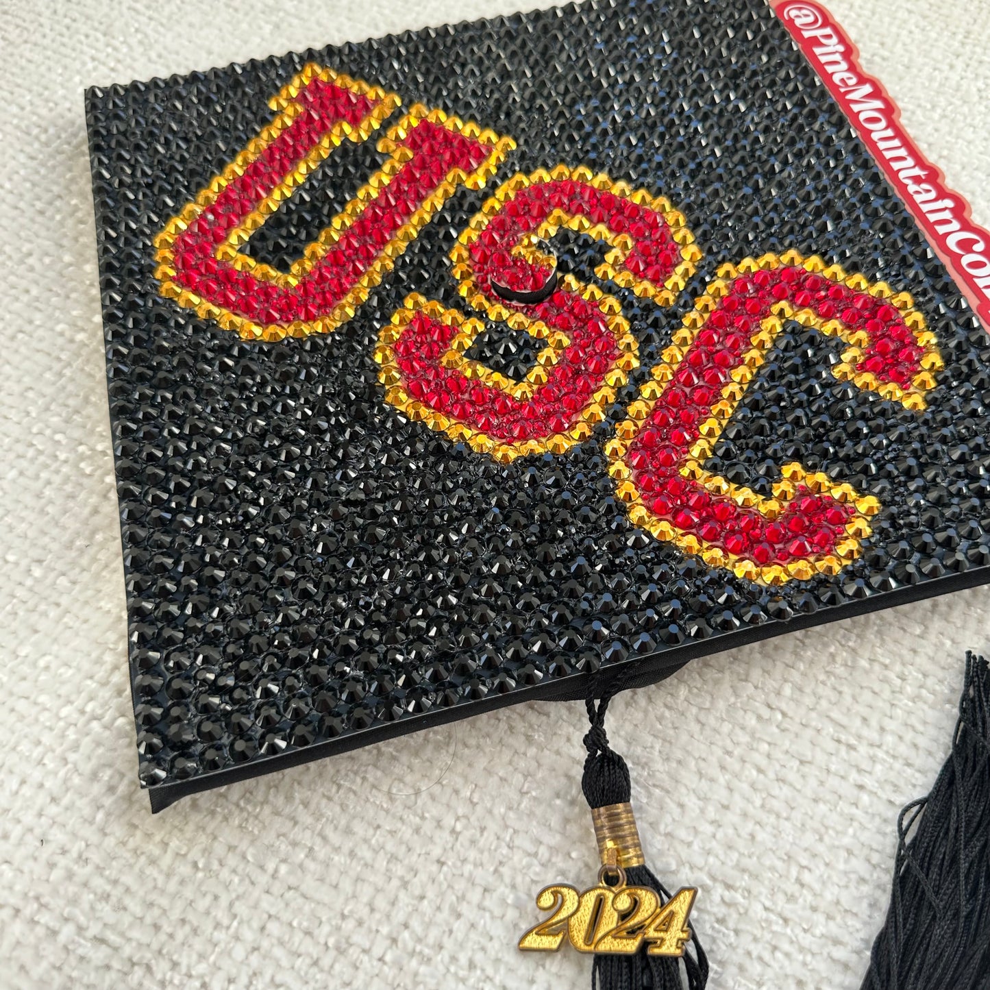 USC Rhinestone Graduation Cap Topper