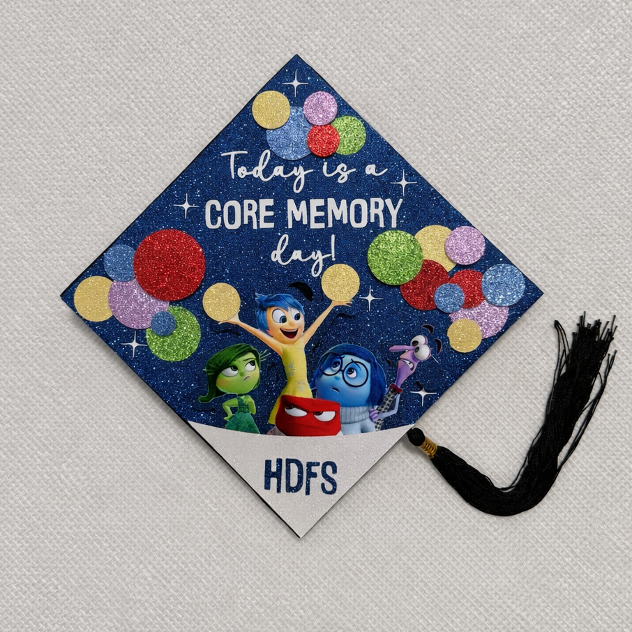 Core Memory Themed Graduation Cap Topper