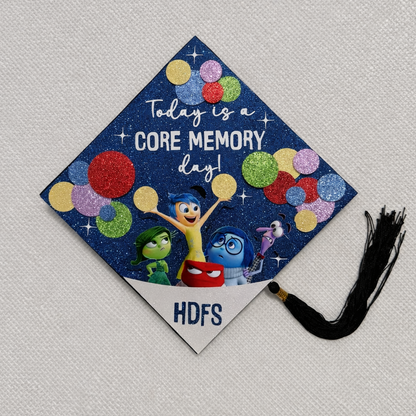 Core Memory Themed Graduation Cap Topper