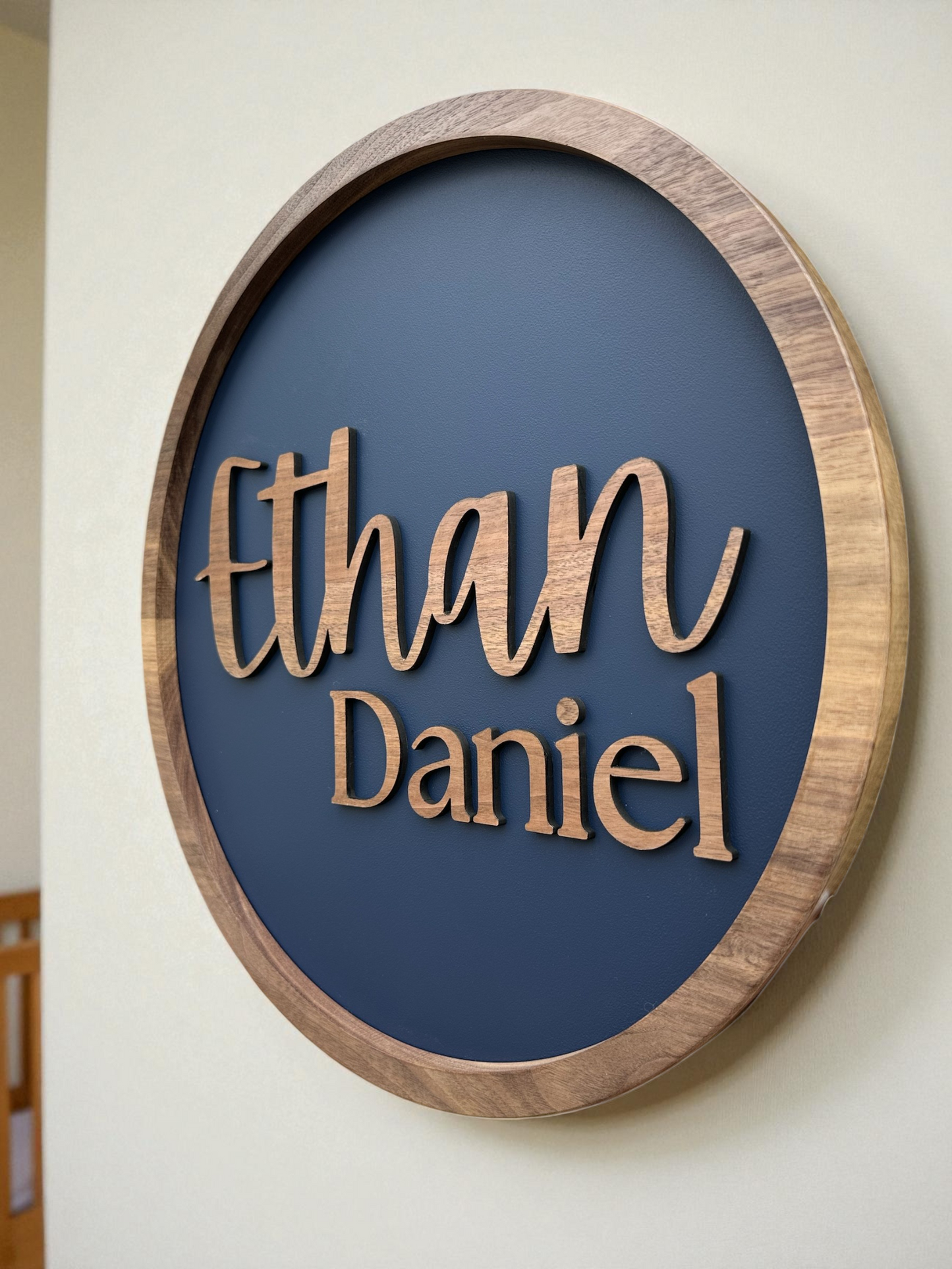 Custom Minimalist Wooden Name Sign