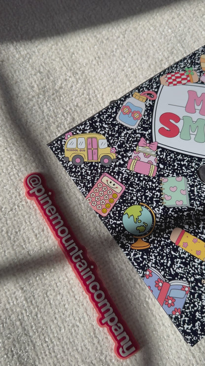 Composition Notebook Teacher Themed Printed Graduation Cap Topper